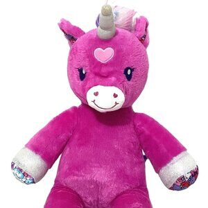 Build a Bear Candy Hearts Plush Unicorn‎ 18"